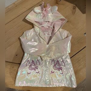 Iridescent Unicorn Toddler Jacket/Raincoat